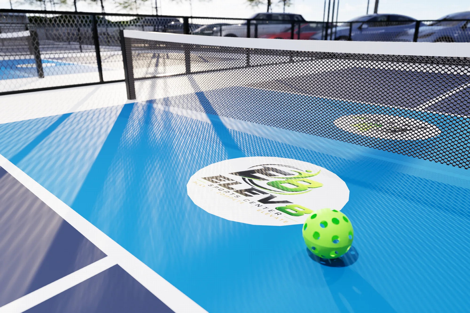 ELEV8 six-court indoor facility overview